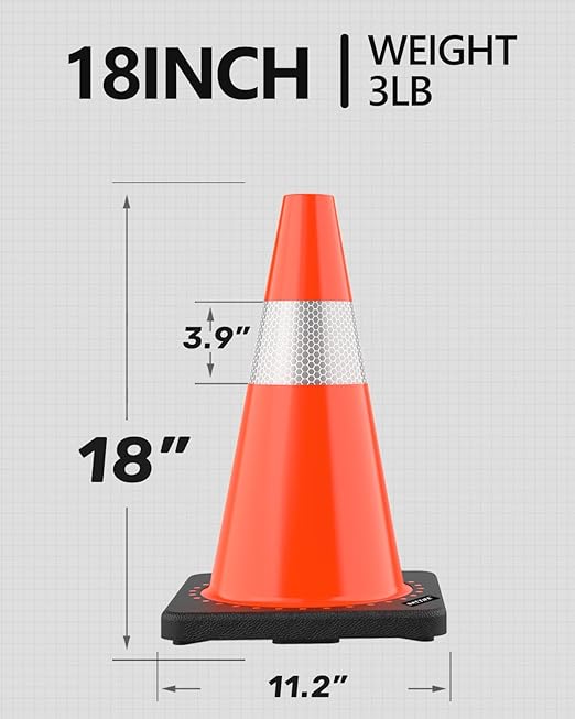BATTIFE Traffic Cones 18 Inch - Image 7