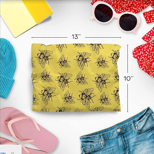 10x13 Poly Mailers – Honey Bee – Waterproof, Tear-Resistant Shipping Bags - Image 2