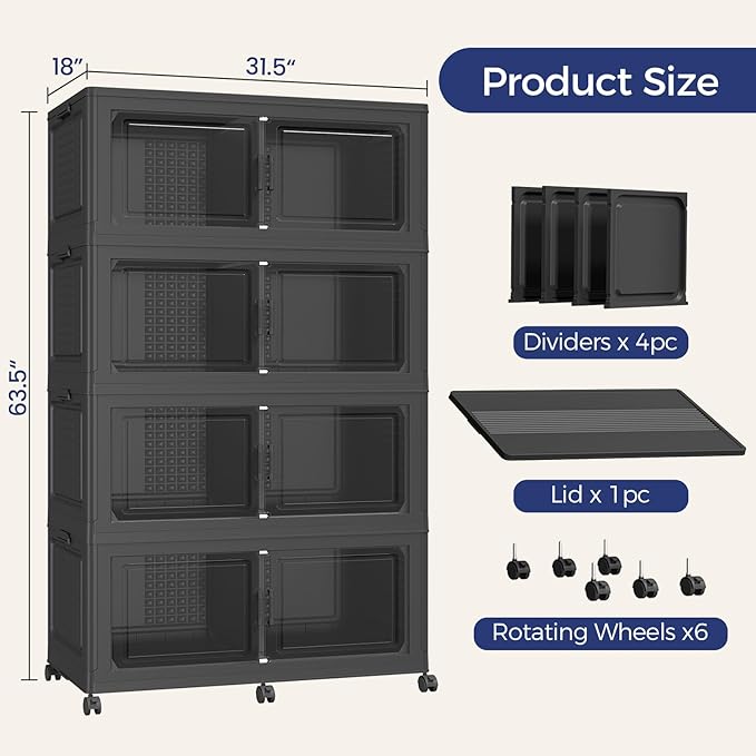 800 QT Extra Large Stackable Storage Bins - Image 2