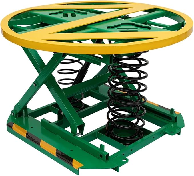 Spring-Actuated Pallet Carousel Skid Positioner, 4500lbs Capacity 26" Lifting by Reykilor