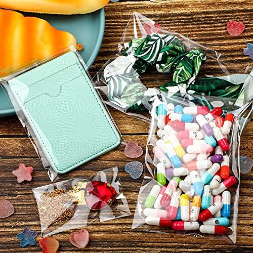 Geyoga 120 Pcs Clear Cellophane Bags Self Adhesive, 4 Size Cello Bags - Image 6