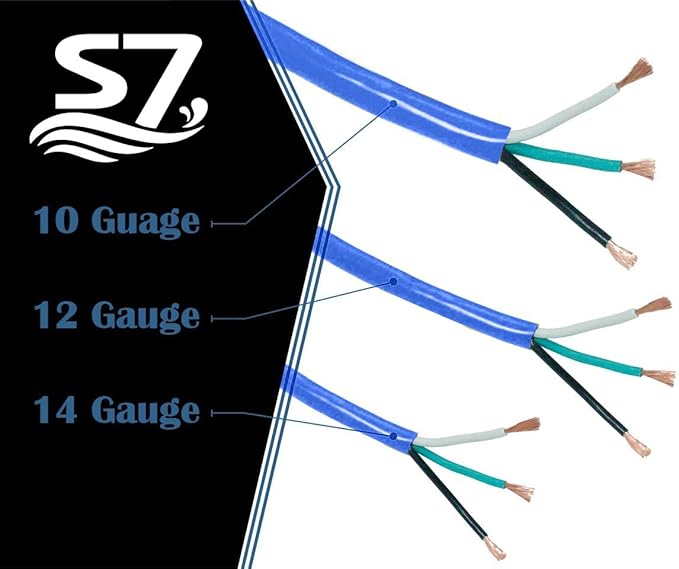 50ft 10-Gauge Heavy Duty 3-Outlet Indoor/Outdoor Extension Cord, Grounded - Image 3