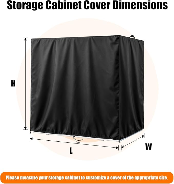 Kasla Storage Cabinet Cover, Outdoor Chest Storage Waterproof Covers, - Image 2