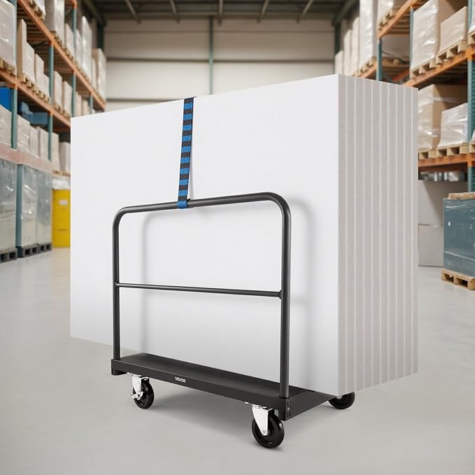 VEVOR Drywall Cart Dolly, 1800 lbs Load Capacity, 2-in-1 Steel Panel Truck Cart - Image 8