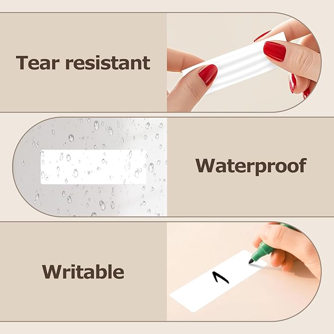 3 × 1 Inches White Rectangle Color Coding Labels 1000 PCS, Self-Adhesive - Image 7