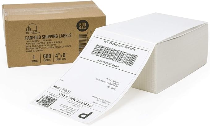 Buhbo 4" x 6" Direct Thermal Labels - Image 2
