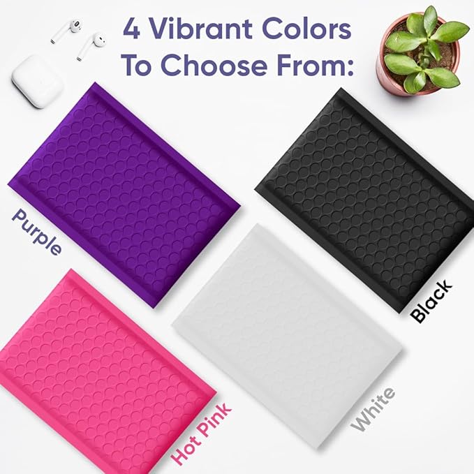 Purple 10.5x16 Inch Poly Bubble Mailers #5 | Self Seal Large Padded Envelopes | - Image 7