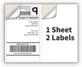 Coopaty Half Sheet Shipping Labels by COOPATY