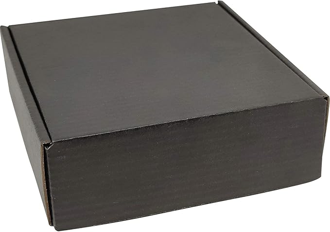 Small Black Shipping Boxes for Small Business Pack of 25-6x6x2 inches Cardboard - Image 5