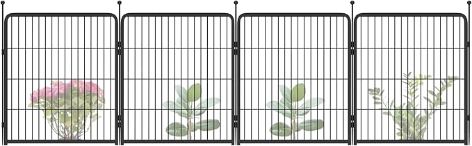 FXW Garden Fence Outdoor for The Yard – 32in x 9.1ft Heavy Duty Metal Animal by FXW