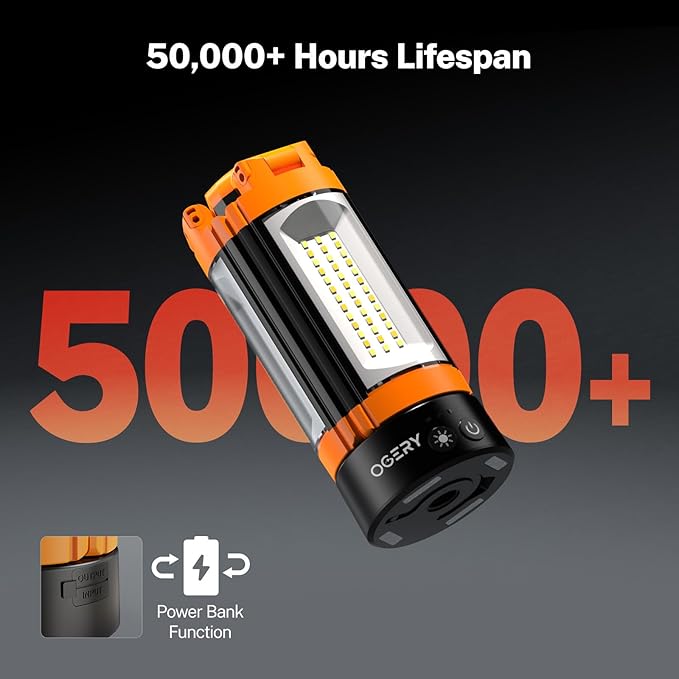 OGERY Rechargeable 10000mAh Camping Light - Image 2