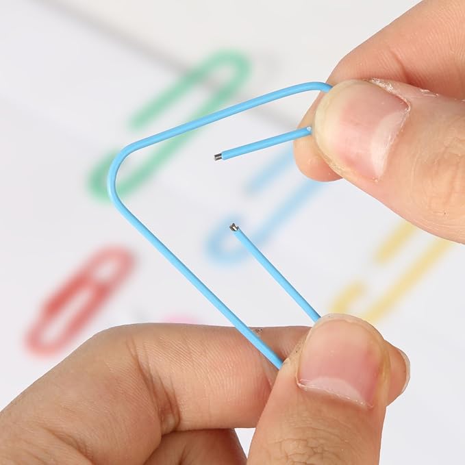 Multicolor Jumbo Paper Clips, 1.3 Inch & 2 Inch, School & Home Document - Image 5