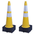 OrangeStar 6-Pack 28" Traffic Cones, Heavy Duty Base by OrangeStar