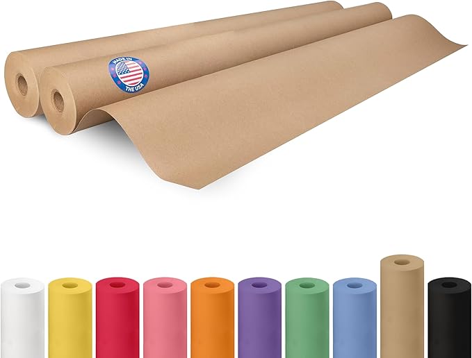 Brown Paper Roll 36" x 1800", Crafts/Arts by IDLPackaging