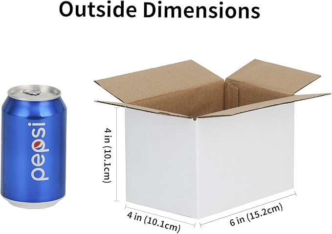 6x4x4 inches Shipping Boxes 30 Pack, Kraft Corrugated Small Cardboard Boxes - Image 2