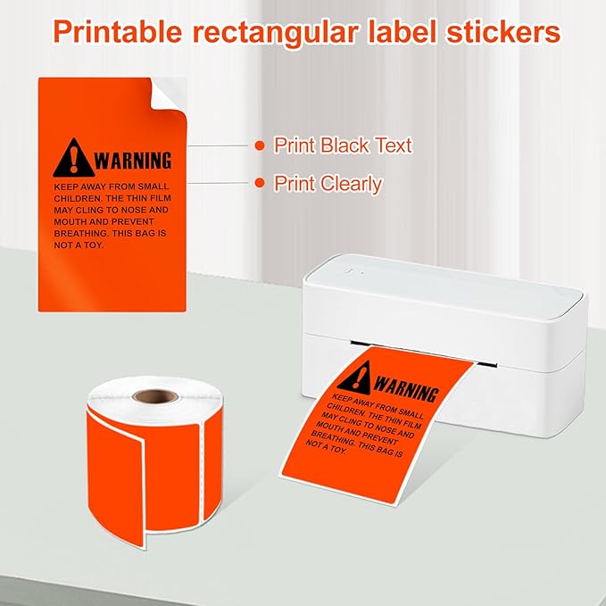 3 X 5 Inch Printable Waterproof Rectangle Color Coding Labels, 300 Per Roll - Image 3