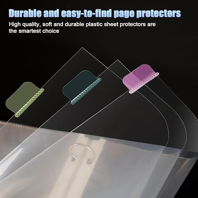 HABGP 24Pcs/3 Set Clear Sheet Protectors - Image 5