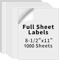 8.5" x 11" Full Sheet Label Sticker Paper by Muotich