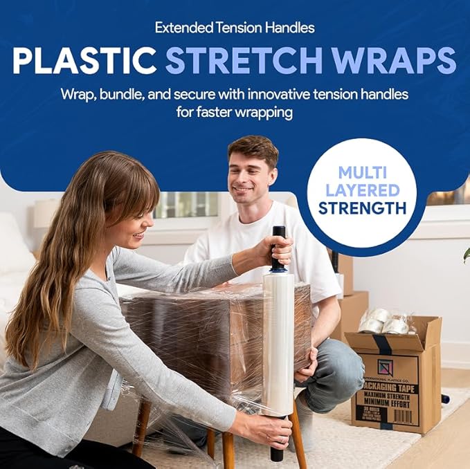 International Plastics Co. 15" Plastic Stretch Film Wrap - Image 3