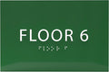 6" X4" Floor 6 Sign by ADACentralSigns