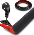 16.4 FT Floor Cord Cover, Self Adhesive Cord Hider, Hide Electric Wire on Carpet by MAQUITA