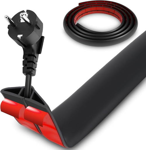 16.4 FT Floor Cord Cover, Self Adhesive Cord Hider, Hide Electric Wire on Carpet by MAQUITA
