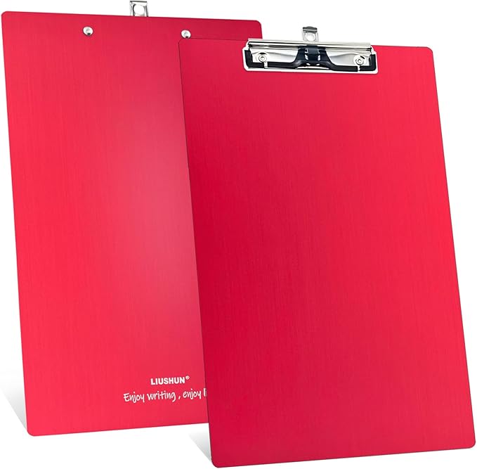 Legal Aluminum Clipboard Metal w/Stainless Hangable Pen Holder Writing Low - Image 7