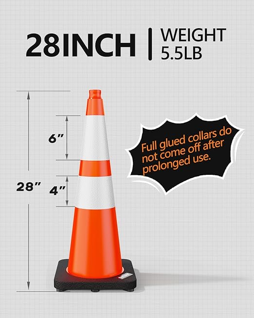 BATTIFE Traffic Cones 28 Inch - Image 7