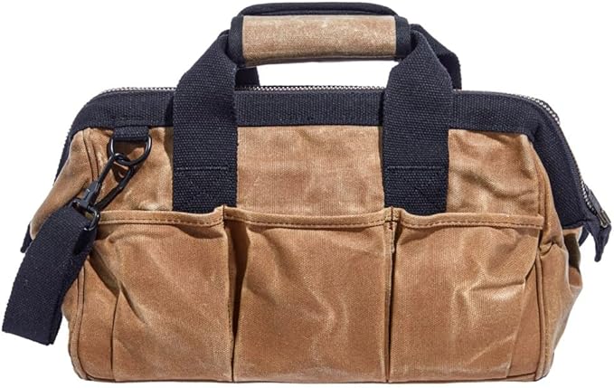 Readywares Tool Bag, Heavy Duty Waxed Canvas Toolbag - Image 2