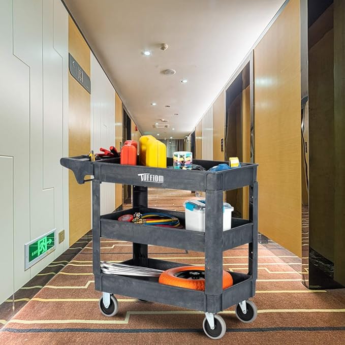 TUFFIOM Plastic Service Utility Cart - Image 9
