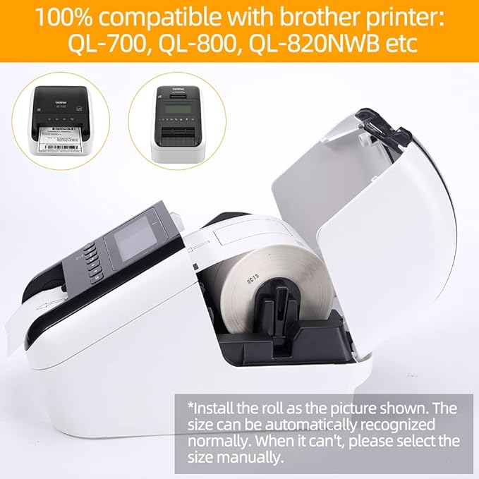 Replace for Brother DK-1202 Die-Cut White Paper Shipping Address Label for QL - Image 3