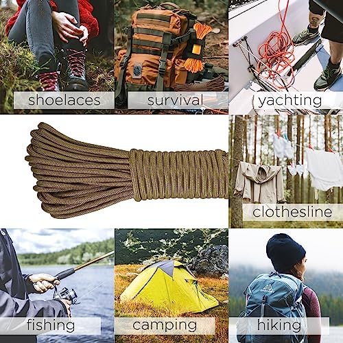 Paracord Rope 550 lb 4mm – Parachute Cord – Utility Camping Rope - Image 6