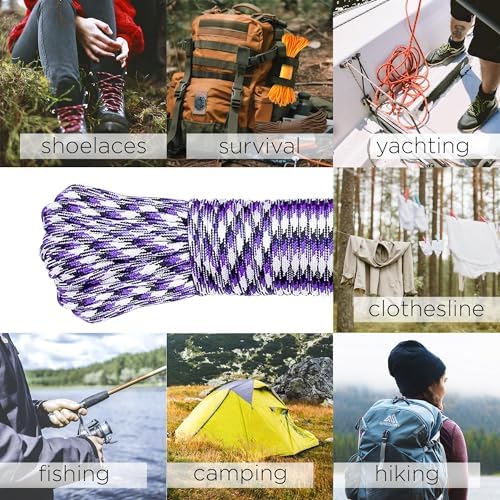Paracord Rope 550 lb 4mm – Parachute Cord – Utility Camping Rope - Image 6