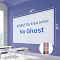 White Board Paper, 8x4 ft Dry Erase White Board Sticker, Peel and Stick by AFMAT