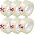 6 Rolls Transparent Tape Refills, Hand Tearable, 3/4 x 1000 Inches, Glossy Gift by Turxayox