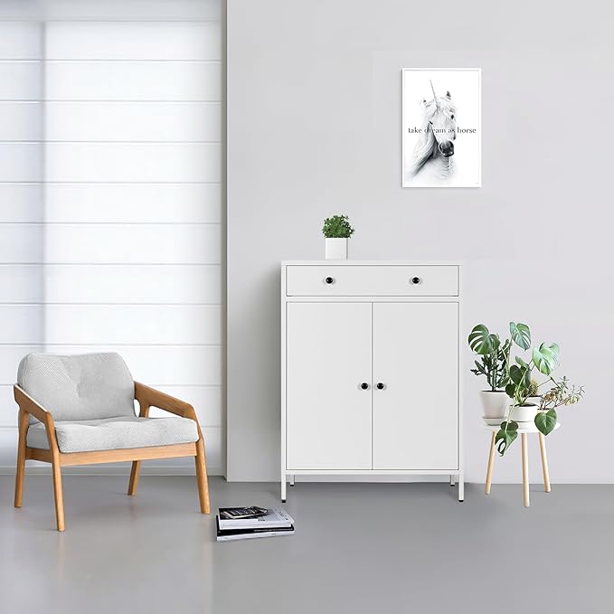 BESFUR Metal Storage Cabinet 35" H, Metal Cabinet - Image 6