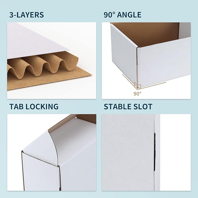 WIFTREY 7x5x4 Shipping Boxes 20 Pack - Image 4