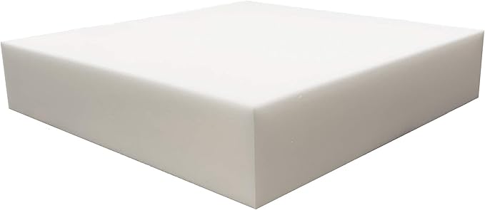 FoamRush 2" x 26" x 26" High Density Upholstery Foam Cushion, Square Foam by FoamRush