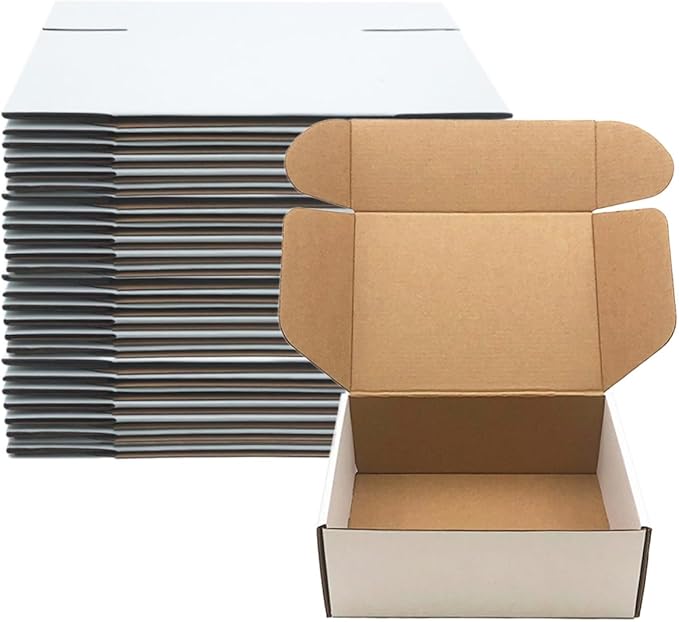 8x6x3 inch Shipping Boxes Set of 25 by Livejun