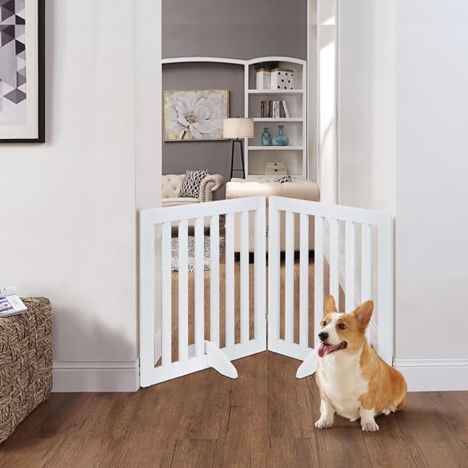 unipaws 24”H Free Standing Pet Gate - Image 3