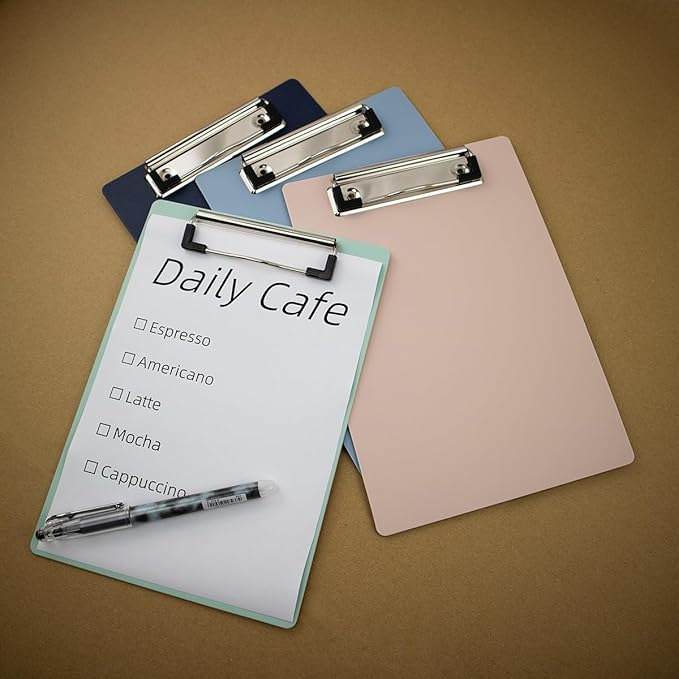 Small Clipboards 6" X 9" Mini Clipboards 4-Pack Half Letter Memo Size Clipboard - Image 2