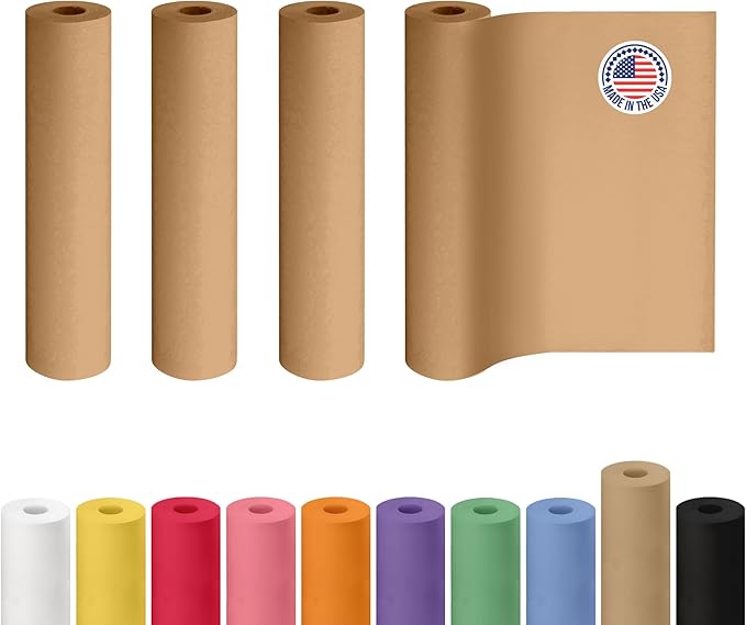 Brown Paper Roll 24" x 1800", Crafts/Arts by IDLPackaging