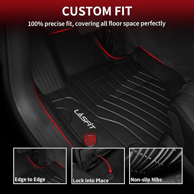 LASFIT Floor Mats for Mercedes Benz GLE SUV 2020-2026 350/450 / 450e / 580/53 - Image 3