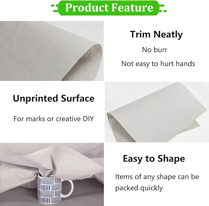 WAUPPY Newsprint Packing Paper Sheets - Image 4