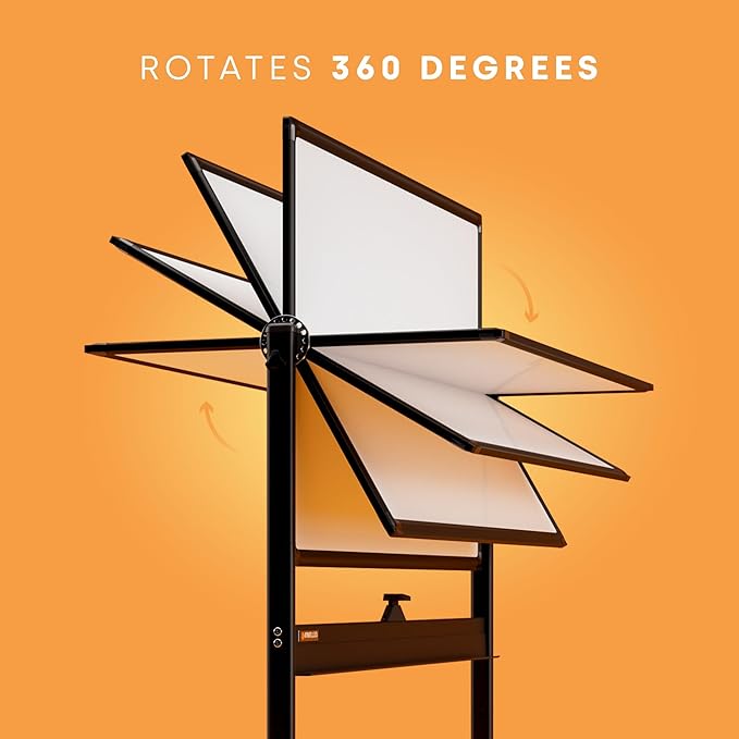 Rolling Dry Erase Board 46 x 32 - Image 5