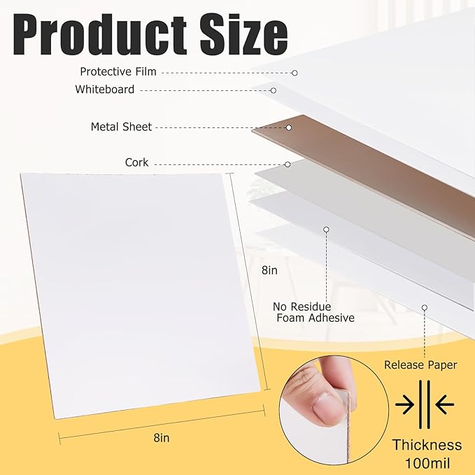 White Board for Wall, Magnetic Receptive Sheet Metal - Image 2