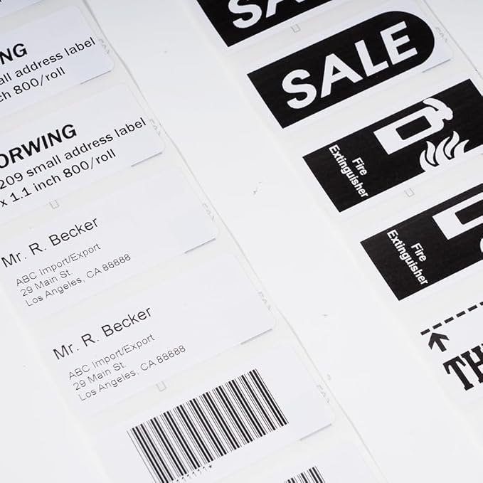 Compatible with Brother DK-1209 White Paper Label, Address Barcode Die-Cut Work - Image 7