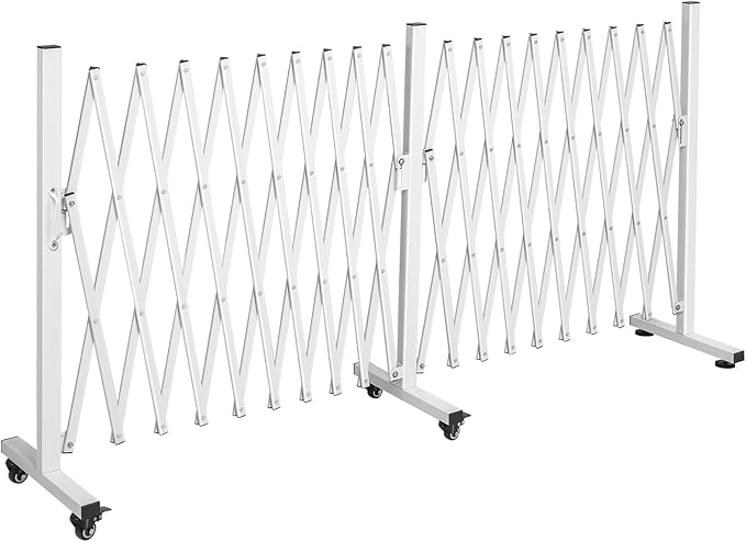 TECSPACE Aluminum Expandable Garden Fence, Portable Barricade Gate by TECSPACE
