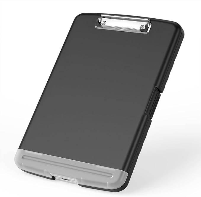 Rimilak Plastic Clipboard with Storage, 8.5 x 11 High Capacity Folio Nursing by Rimilak