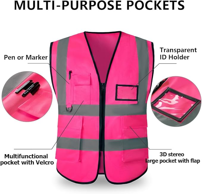 High Reflective Safety Vest for Men Women Breathable - Image 5